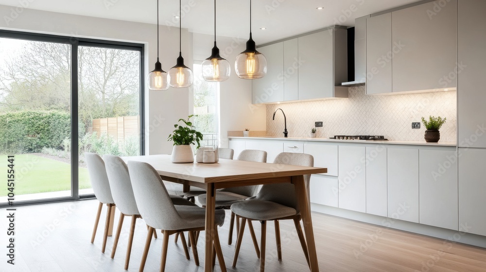 Modern Glass Pendant Lights Over Dining Table Modern Glass Pendant Lights Over Dining Table