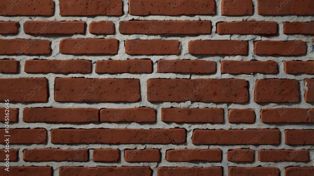 red brick wall pattern texture close-up background. generative ai red brick wall pattern texture close-up background. generative ai
