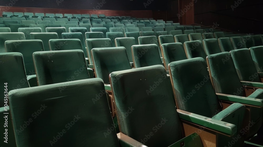 Fototapeta premium The back row of seats has a slightly elevated view ensuring everyone has a clear sightline to the stage.