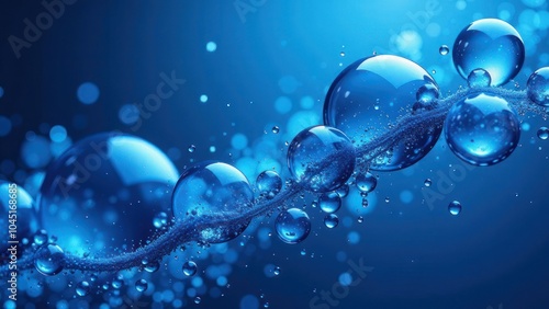 Wallpaper Mural Serum or water drops connection. Texture of organic oil bubbles on bright background. Concept of skin moisturizing. Oil and water bubbles macro photography. Torontodigital.ca