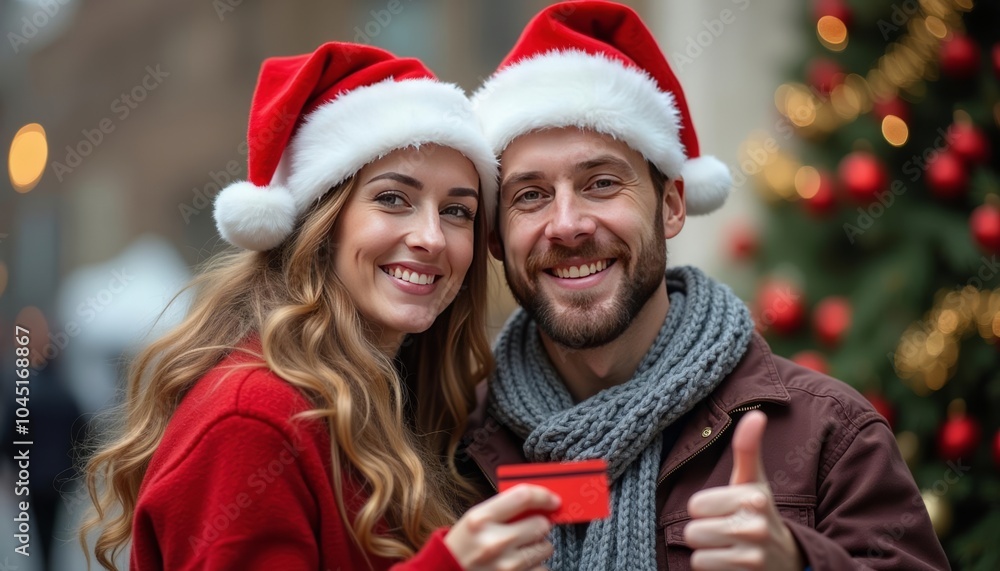 a happy couple showing happiness and fun on christmas day with warmth and charming smiles a happy couple showing happiness and fun on christmas day with warmth and charming smiles