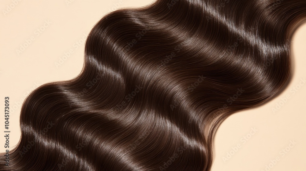 Fototapeta premium Lively Cascading Hair in Vibrant Waves