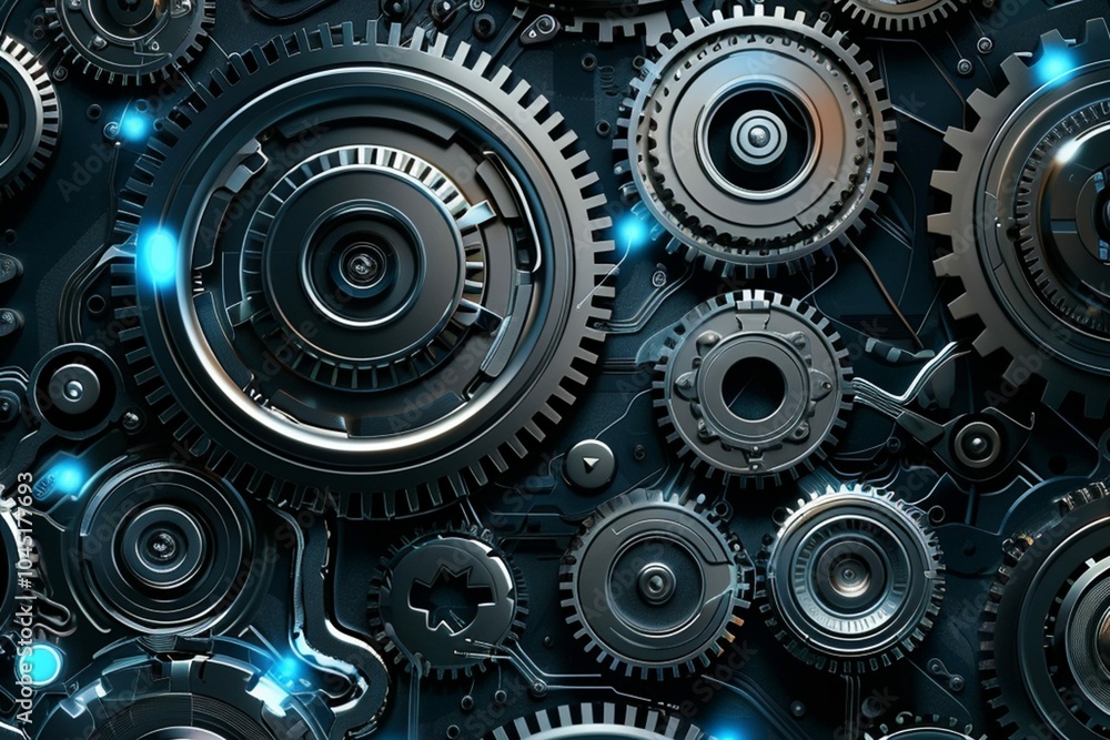 abstract background with gears abstract background with gears