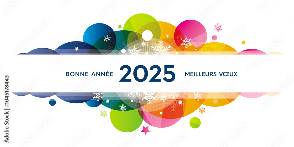 Fototapeta premium 2025 bonne année meilleurs voeux