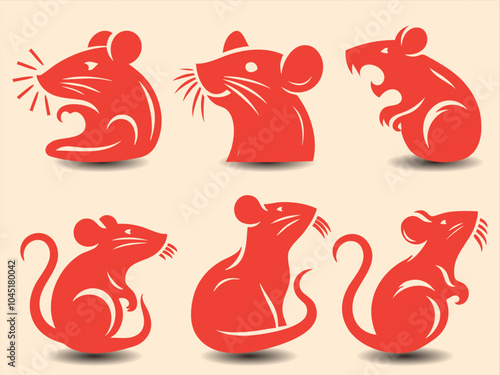 Elegant Rat Logo Art Silhouette for Modern Branding and Unique Identity Creation