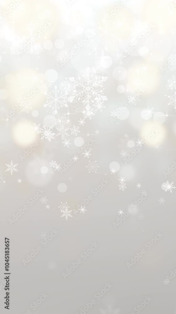 Glittering Christmas snowflakes. Bokeh abstract and grey-gold background.(130) Glittering Christmas snowflakes. Bokeh abstract and grey-gold background.(130)