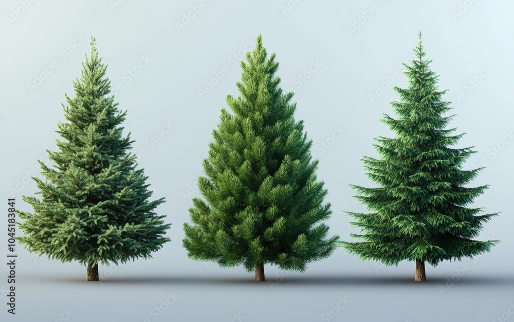 Obraz premium 3d vector Christmas Tree 