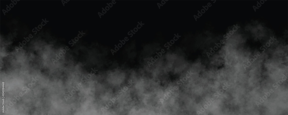 Fototapeta premium Layers of Fog and Smoke Intertwined and Weaved Together in the Infinite Darkness of the Unknown, Where Every Movement Seems to Hold a Hidden Message