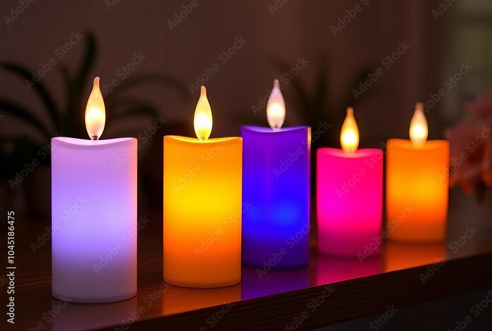 Smart Candle Lights LED candles with flickering effects controll Smart Candle Lights LED candles with flickering effects controll