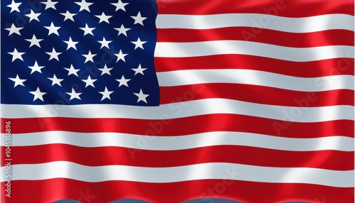 A waving American flag symbolizes unity and patriotism in various settings