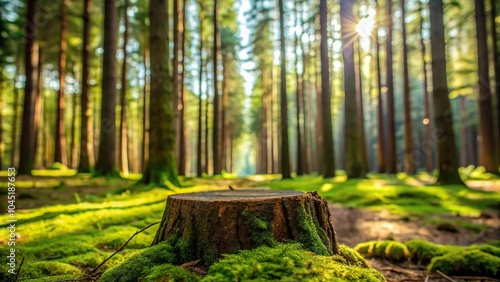 Extreme close-up of wood extermination in half empty forests