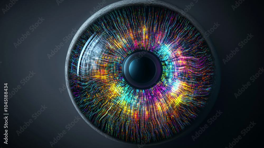 Giant eye iris, big brother concept. Giant eye iris, big brother concept.