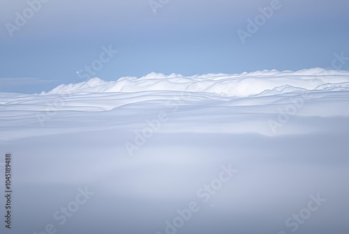 Cloud Layers with Snow Multiple exposures of clouds during a sno