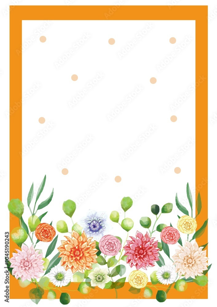 Obraz premium フラワーフレーム