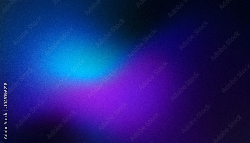 Fototapeta premium Abstract blurred background with a blue and purple grainy gradient.