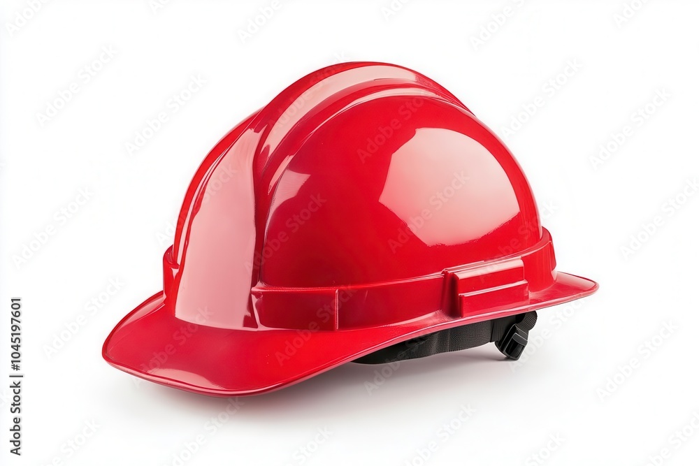 Orange construction helmet, white isolated background. Orange construction helmet, white isolated background.