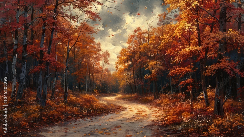 Autumnal Forest Path Autumnal Forest Path