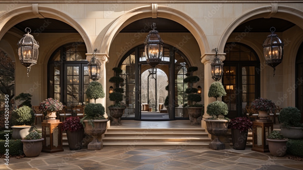 Elegantly Decorated Front Porch with Seasonal Touches Elegantly Decorated Front Porch with Seasonal Touches