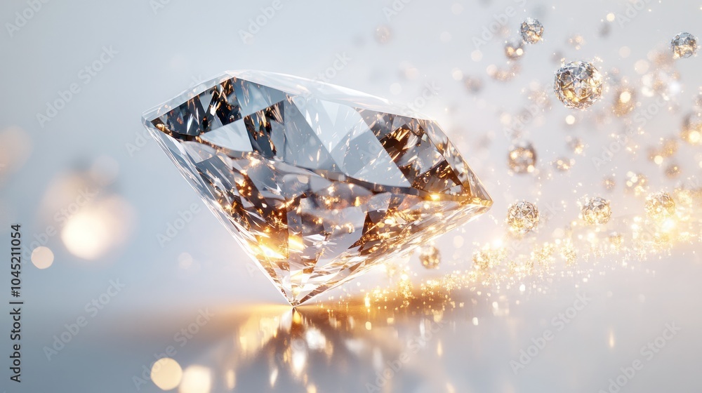 close-up view of a quantum diamond with a geometric pattern etched into its surface, placed on a clean white background. close-up view of a quantum diamond with a geometric pattern etched into its surface, placed on a clean white background.