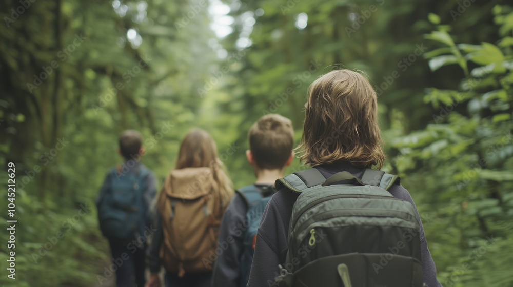 Kids Learning About Nature on a Forest Field Trip Kids Learning About Nature on a Forest Field Trip