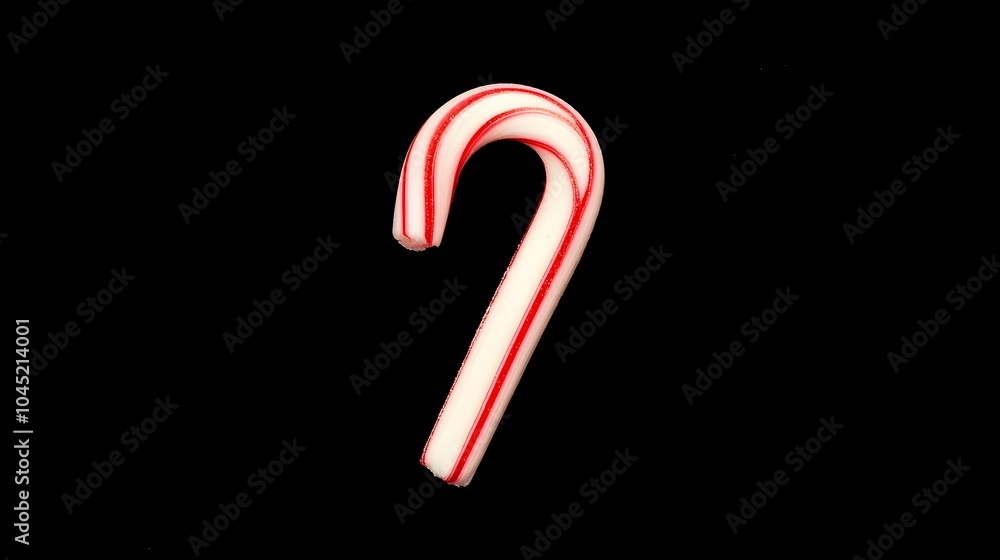 Festive candy cane on a dark background. Festive candy cane on a dark background.