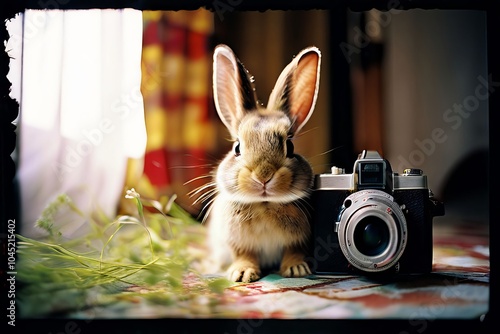 lomo bunny portrait take a portrait of a bunny with a lomographi photo