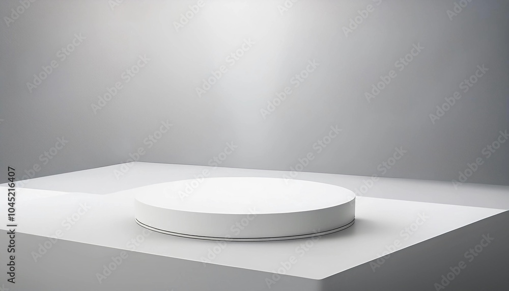 empty white shelf with spotlights empty white shelf with spotlights