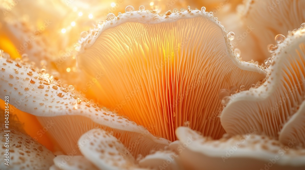 sun coming through the mushroom in the middle of the woods sun coming through the mushroom in the middle of the woods