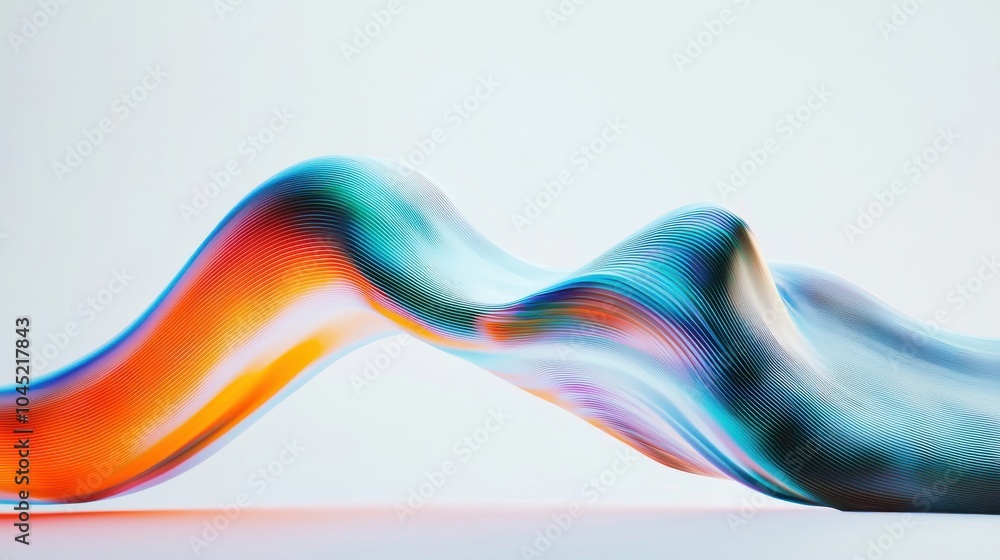 Dynamic Wave Pattern with Peaks and Troughs Dynamic Wave Pattern with Peaks and Troughs