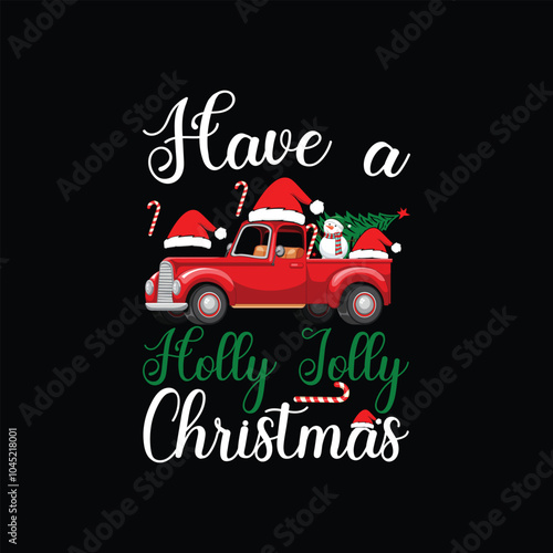 Typography Christmas T-shirt Design