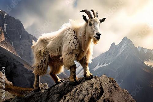 mountain goat ascent mountain goats climb peaks celebrating thei photo