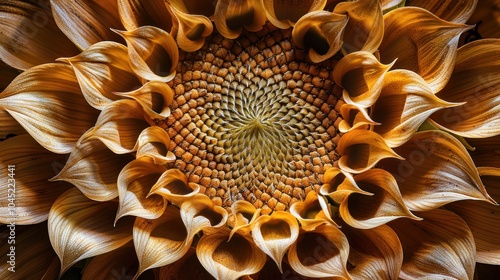 Wallpaper Mural Close-up of a Sunflower's Center Torontodigital.ca