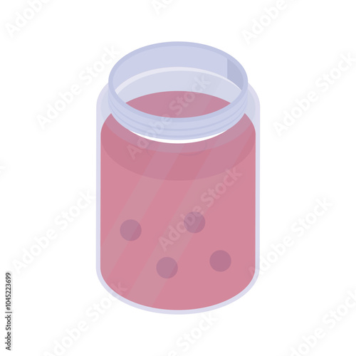 Grab this amazing icon of jam jar in isometric style