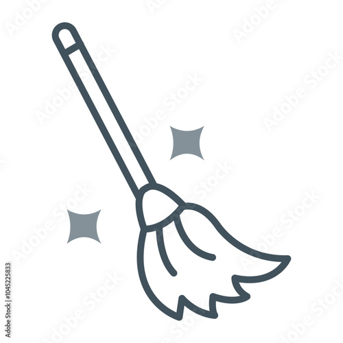 Witch Broom Icon Design