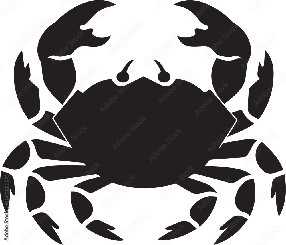 Fototapeta premium black and white crab
