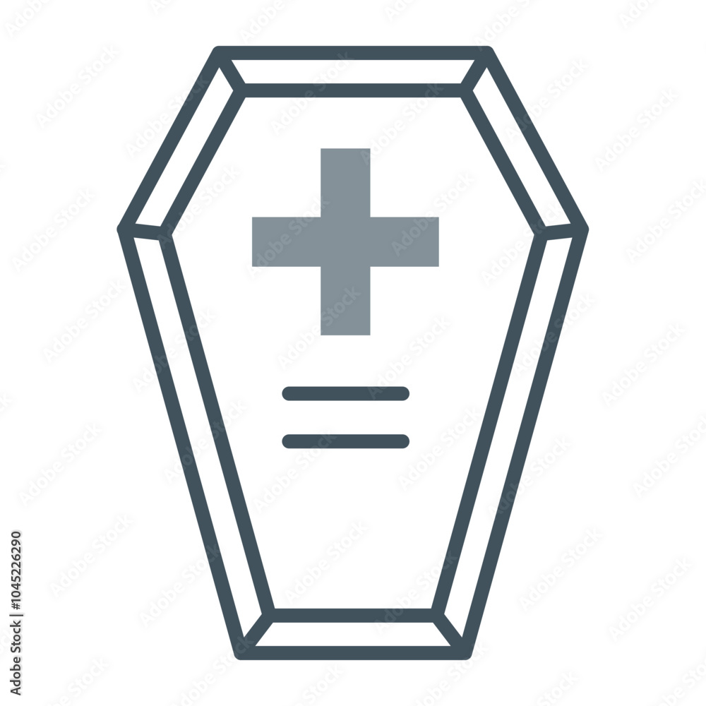 Obraz premium Coffin Icon Design