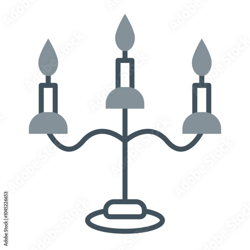 Candle Holder Icon Design