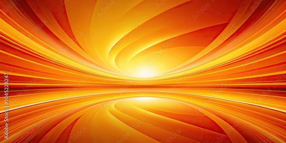 Obraz premium Forced perspective abstract orange and yellow background
