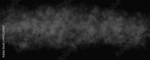 Gloomy gray haze and mist spread across a dark atmosphere, perfect for creating an ethereal and mysterious effect.
