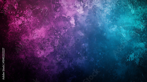 Grainy background in green blue and purple abstract noise texture