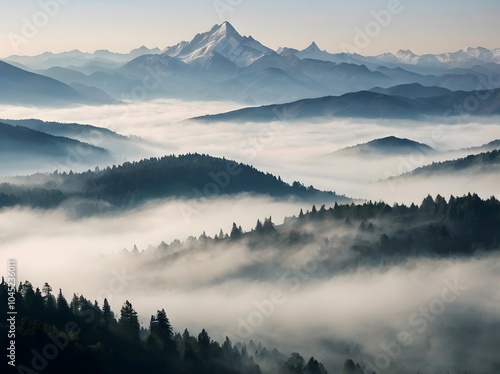 Foggy mountain