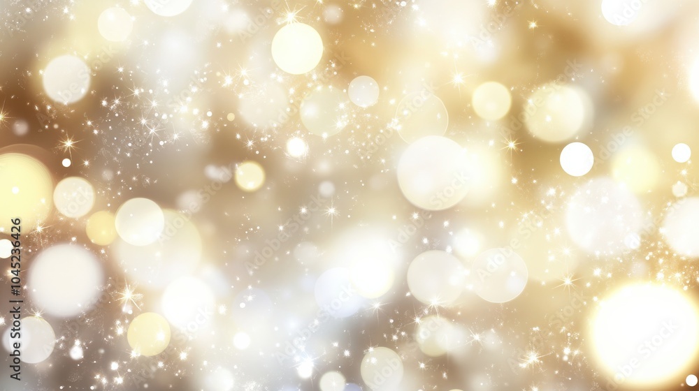 A sparkling bokeh background with soft, glowing light orbs in various shades of gold and white, creating a magical and festive feel for holiday designs A sparkling bokeh background with soft, glowing light orbs in various shades of gold and white, creating a magical and festive feel for holiday designs