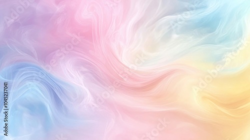 A pastel-colored abstract background with soft swirls of pink, blue, and yellow, creating a dreamy and lighthearted atmosphere ideal for creative projects