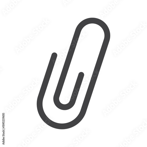 Attachment clip icon Symbol mark in filled style