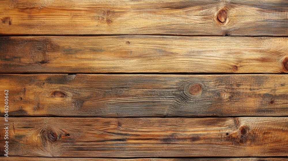 Naklejka premium A wooden plank background with natural grain and texture, giving a rustic and organic feel, perfect for food photography or eco-themed designs