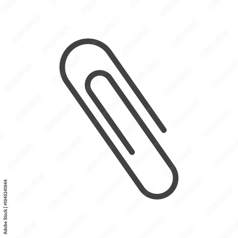 Clip icon Symbol mark in filled style Clip icon Symbol mark in filled style