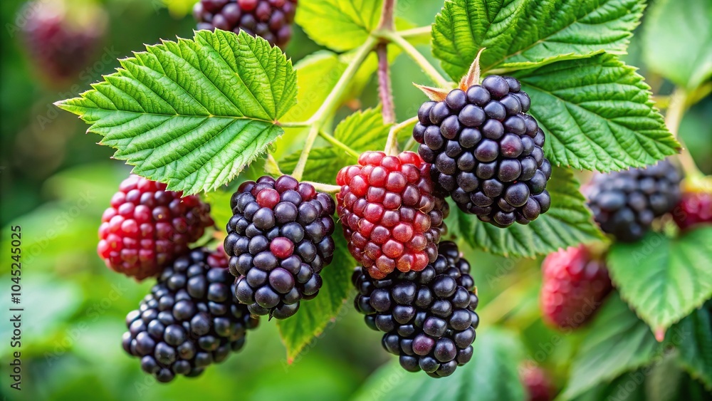 Forced perspective photo of Allegheny blackberry Forced perspective photo of Allegheny blackberry