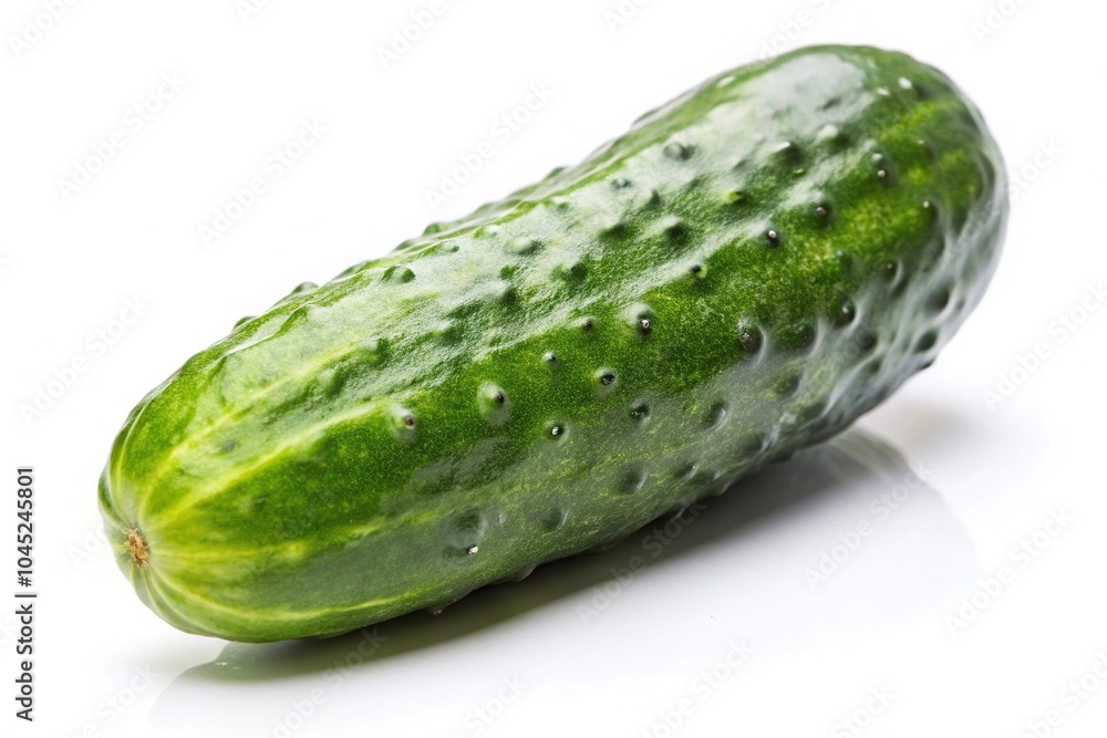 Forced perspective pickle cucumber on white background Forced perspective pickle cucumber on white background