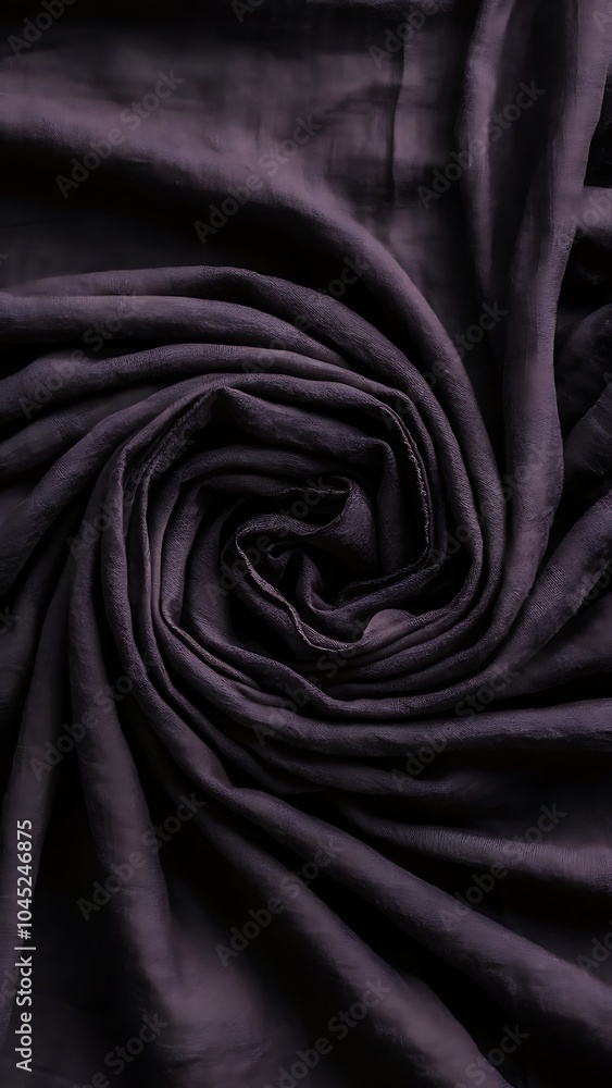 Fototapeta premium Close up view of dark purple linen fabric texture