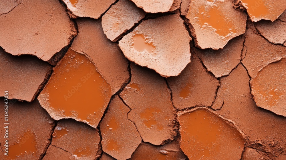 Exploring the intricate textures and patterns of dried clay surfaces in nature's palette. Exploring the intricate textures and patterns of dried clay surfaces in nature's palette.